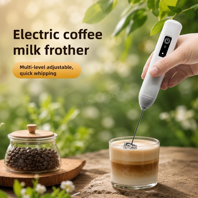 Portable Blender Usb Rechargeable - Batedor de Leite Elétrico Portátil, Liquidificador