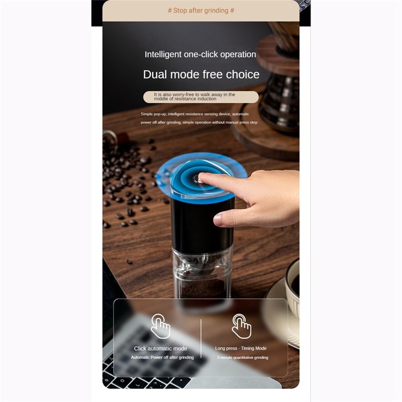 Coffee Bean Grinder Electric - 【Moedores】 Moedor de café USB 155ML,