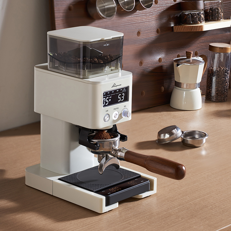 Coffee Bean Grinder Electric - Moedor de café elétrico, rebarba ajustável,
