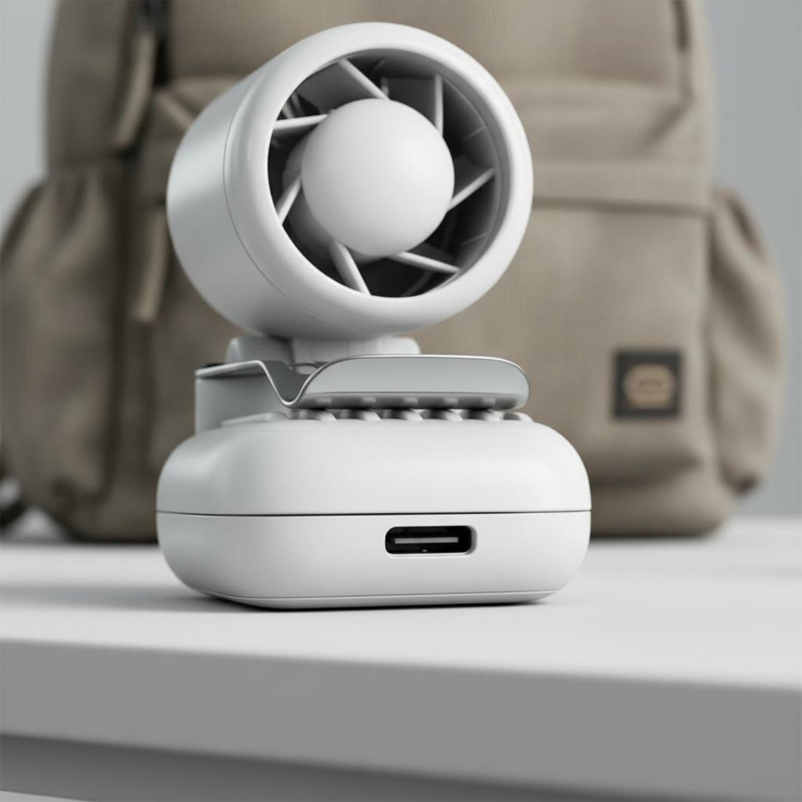 Small Appliances - Mini Ventilador Portátil com Clipe, Forte