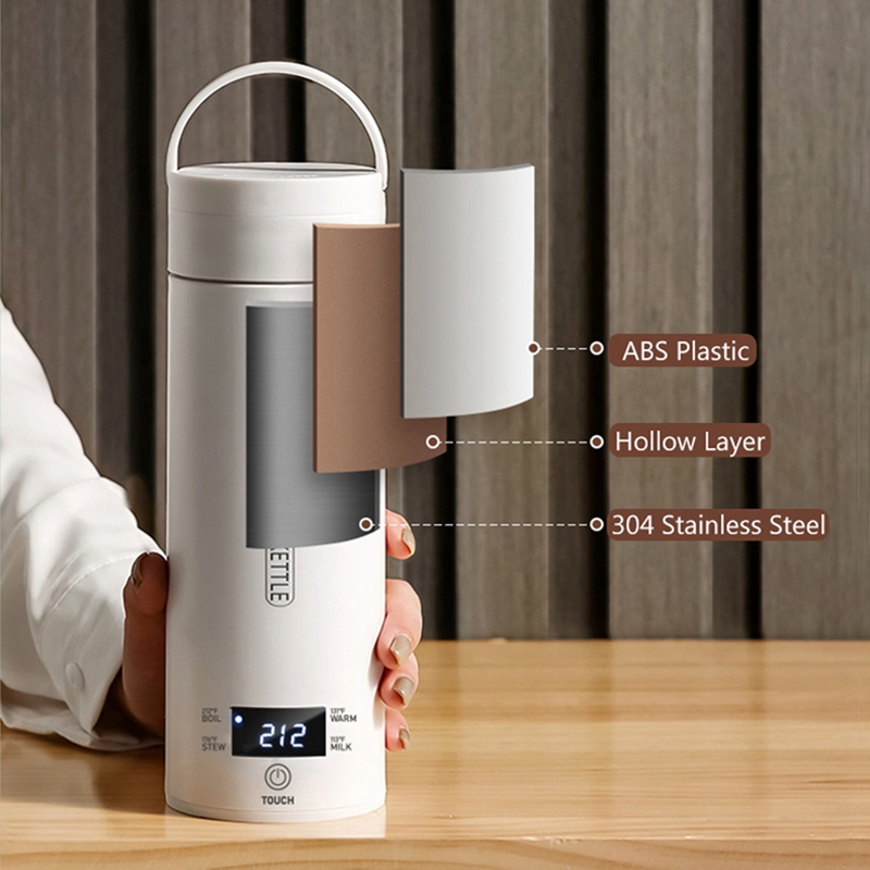 Electric Kettle Temperature Control - Chaleira Elétrica Portátil DT39 para Viagem