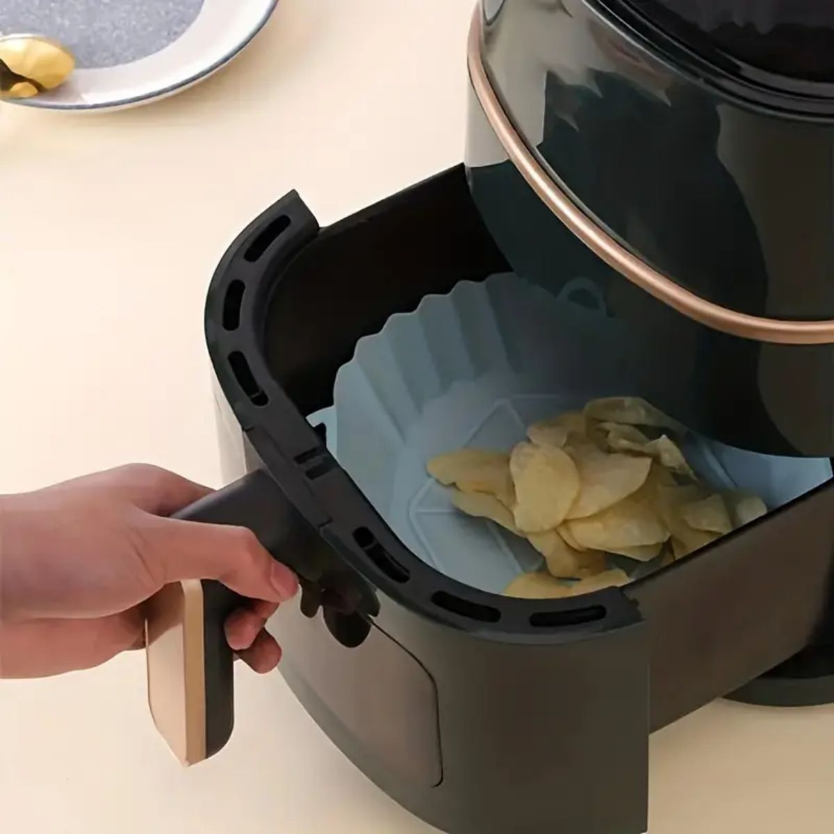 Panela de Silicone Reutilizáve - Air Fryer Silicone Pot Liner avaliação e preço