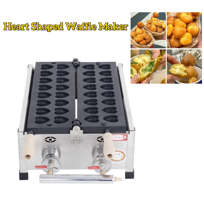 Máquina de Waffle em Forma de  - Mini Waffle Maker Machine avaliação e preço