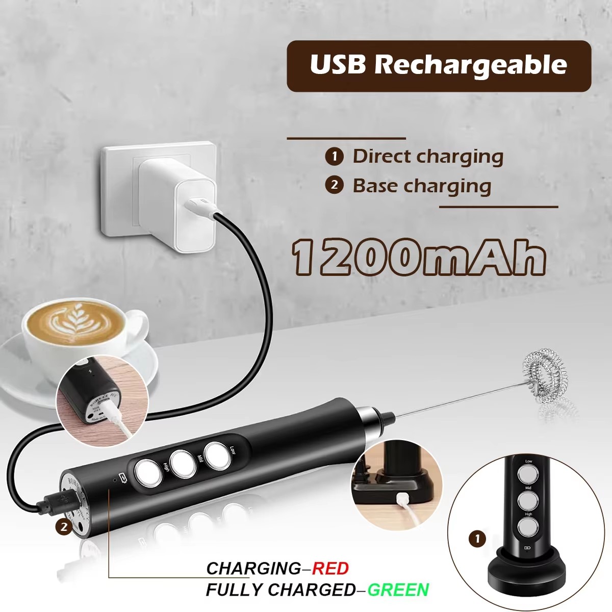 Batedor de leite elétrico reca - Portable Blender Usb Rechargeable avaliação e preço