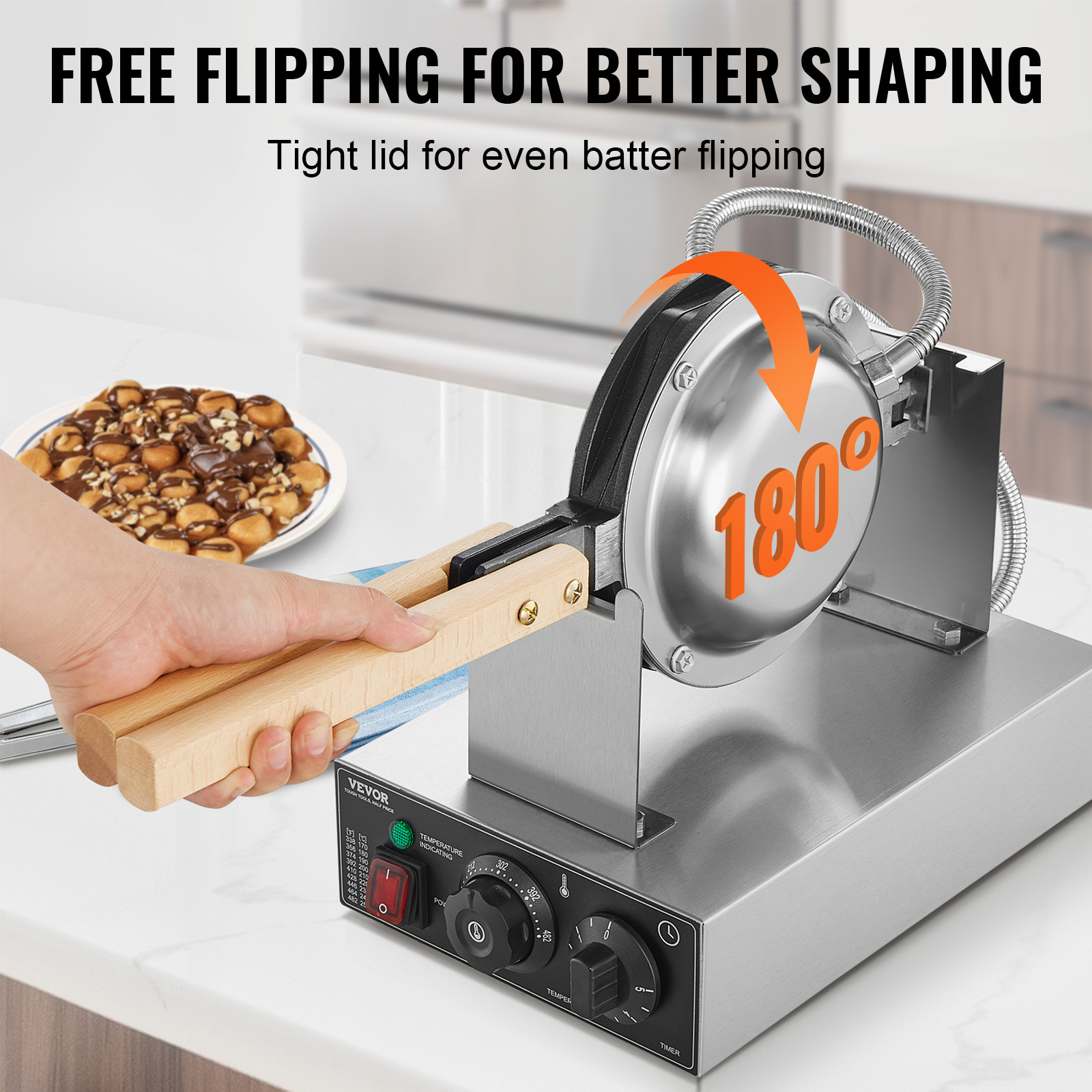 HomeWise comercial ovo bolha w - Mini Waffle Maker Machine avaliação e preço