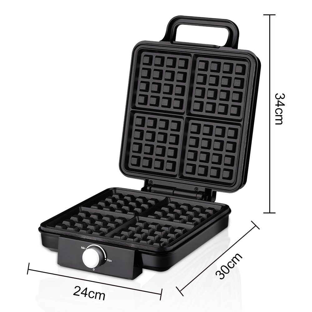 Máquina de waffle belga de 4 f - Mini Waffle Maker Machine avaliação e preço