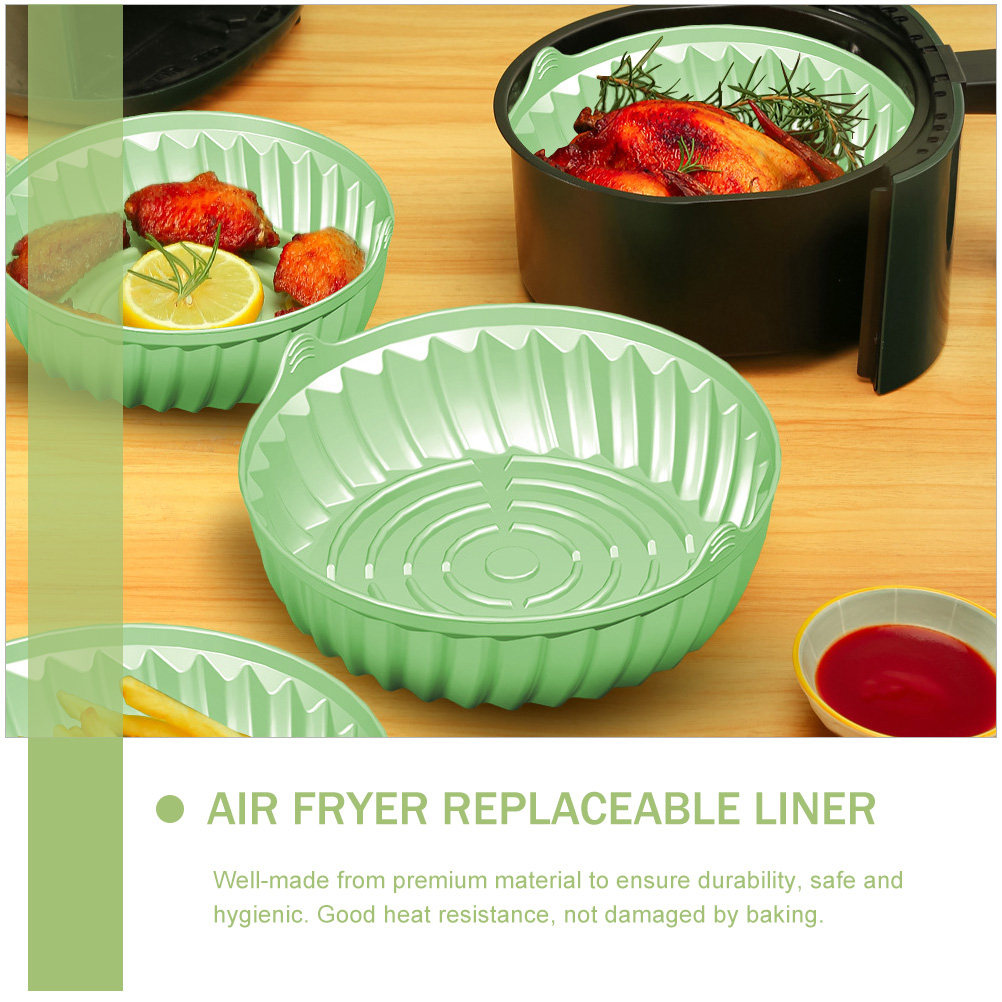 Assadeira redonda de silicone  - Air Fryer Silicone Pot Liner avaliação e preço