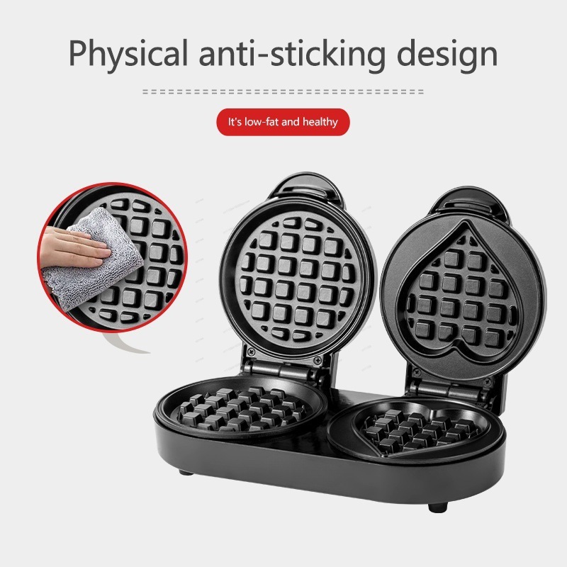 Máquina de Waffle Dupla 110V,  - Mini Waffle Maker Machine avaliação e preço