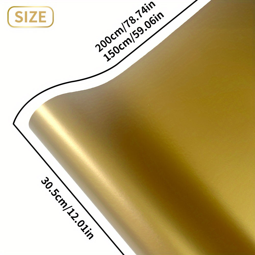 1 rolo de vinil dourado fosco, - Home Appliances avaliação e preço