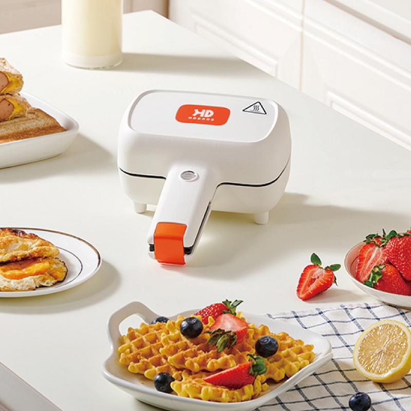 Máquina de Sanduíches Elétrica - Mini Waffle Maker Machine avaliação e preço