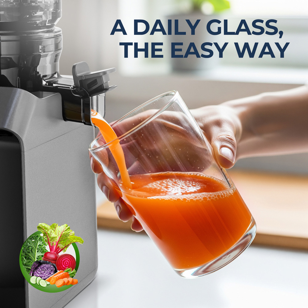 Extrator de Suco a Frio ROUNY  - Electric Slow Juicer Cold Press avaliação e preço